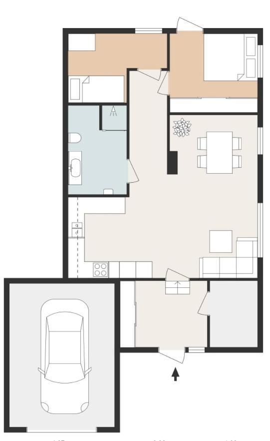 Cozy Elegant 2Bedroom Apt W/Parking And Nice View 特罗姆瑟 外观 照片